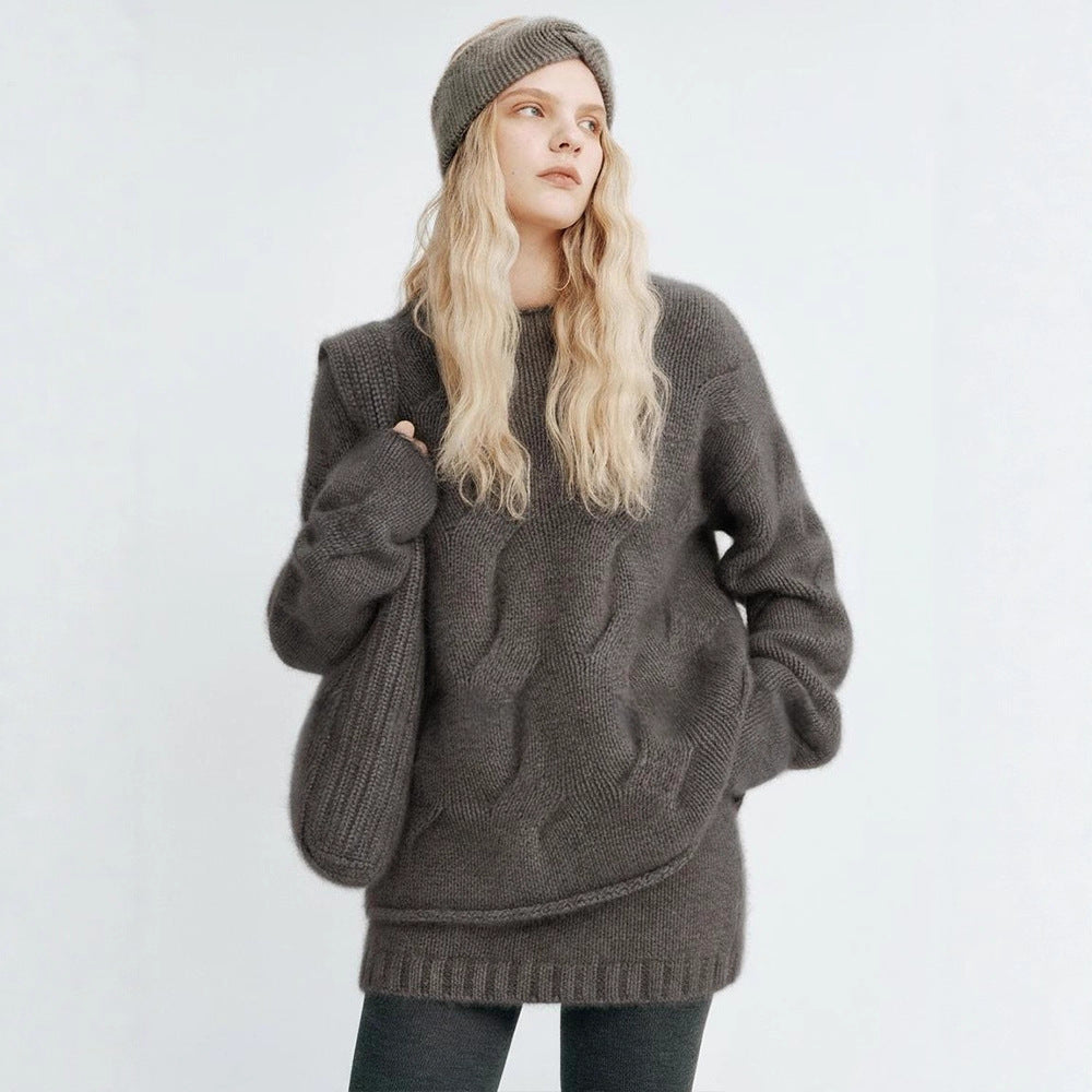 Damen Kuscheliger Oversized-Pullover aus mohair Drune