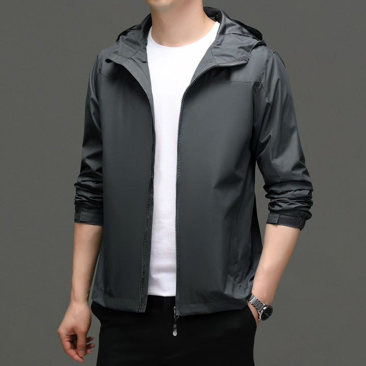 Herren Funktionsjacke mit elastischem Stehkragen und atmungsaktiven Eigenschaften Drune