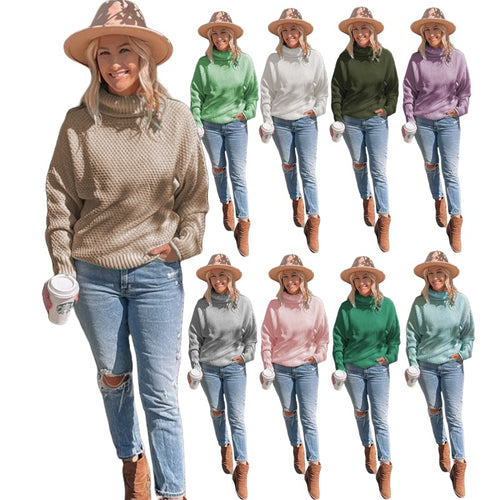 Damen gemütlicher Strickpullover Drune
