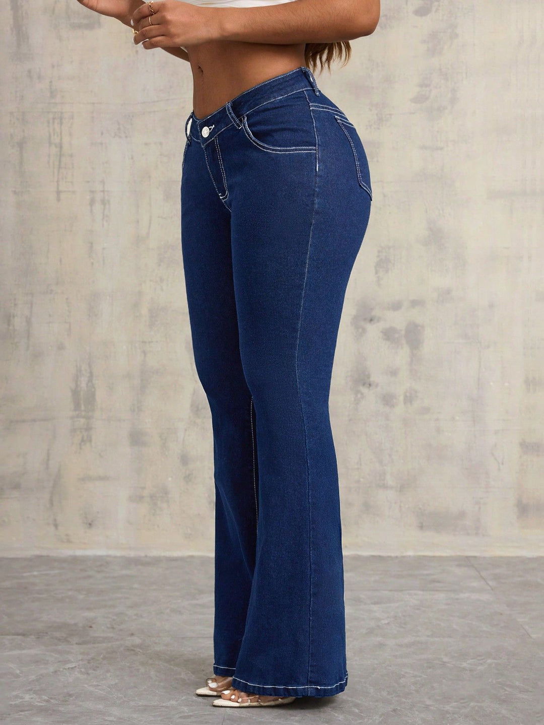 Damen Flared High-Waist Jeans Drune