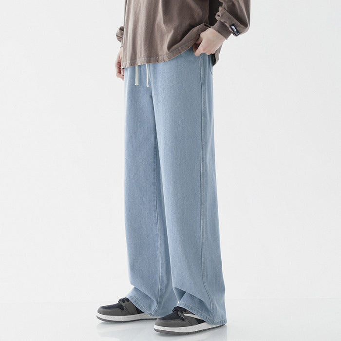 Herren weite Denim-Hose im modernen Vintage-Stil Drune