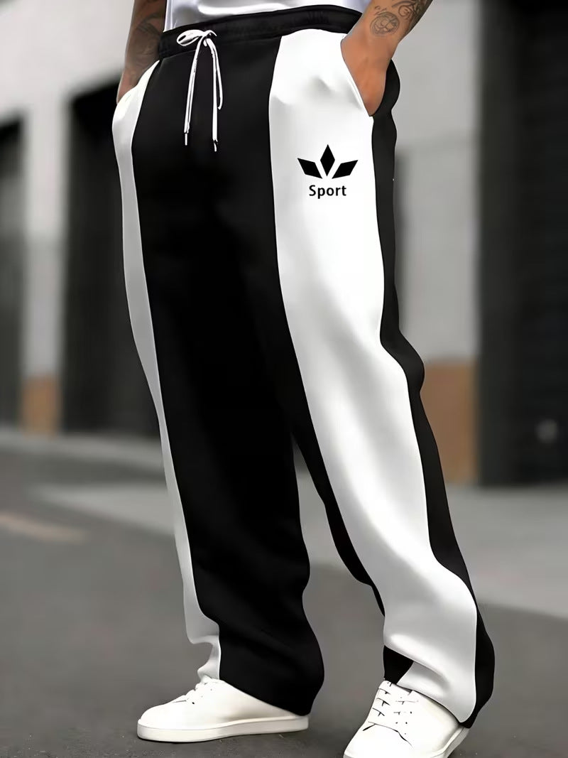 Herren Sportliche Jogginghose mit seitlichen Streifen Drune