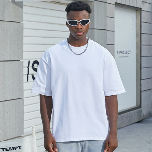 Herren Oversize T-Shirt aus schwerer Bio-Baumwolle mit weitem Schnitt Drune