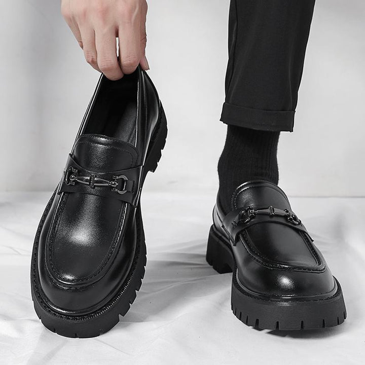 Herren Modische Loafers mit robustem Sohlenprofil und edler Schnallenverzierung Drune