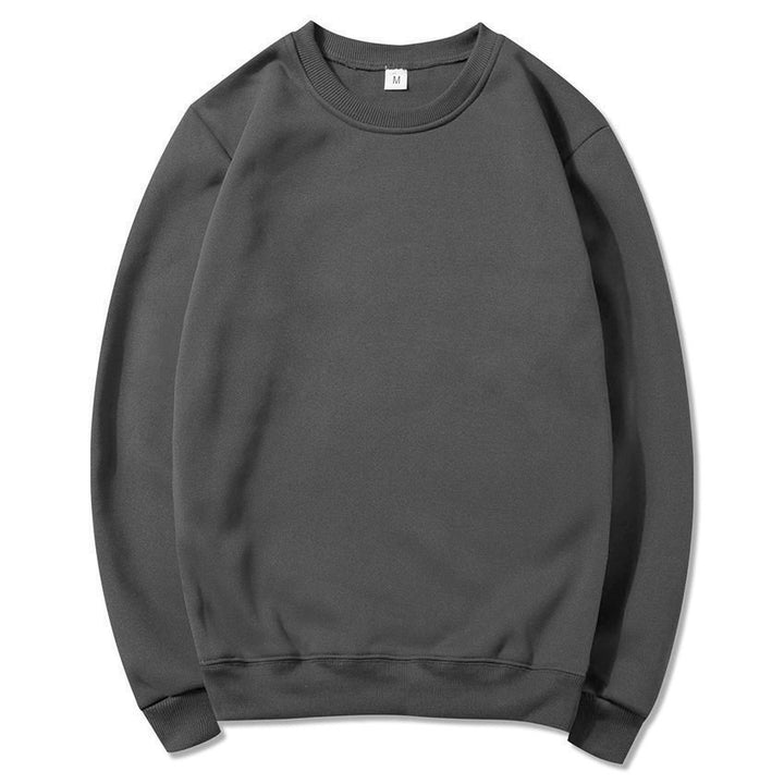 Unisex zeitloser Rundhals-Sweater ohne Kapuze mit angerauter Innenseite und verstärktem Nacken Drune