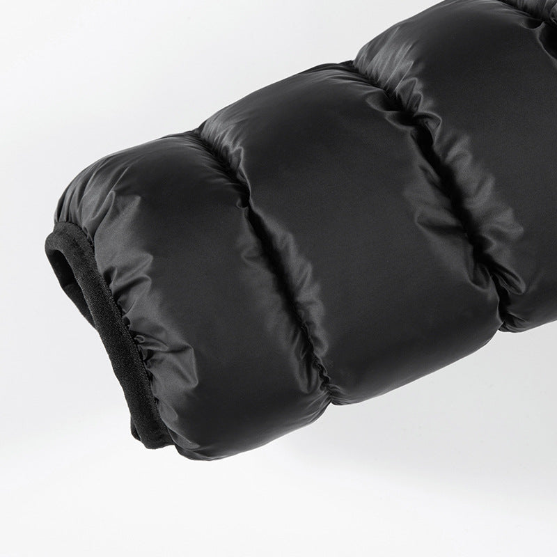 Herren Ultraleichte gesteppte Daunenjacke mit Kapuze, windabweisender Außenhaut und Packfunktion Drune