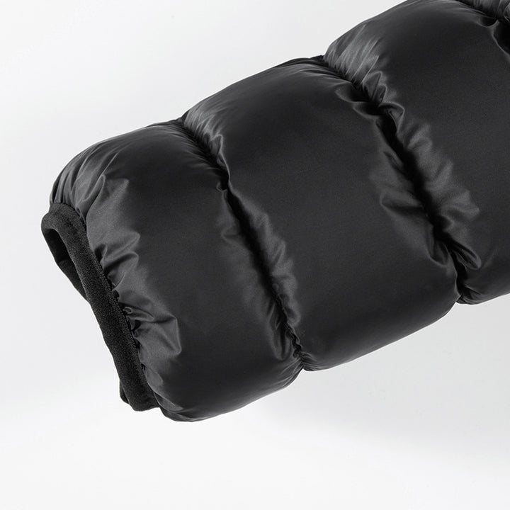 Herren Ultraleichte gesteppte Daunenjacke mit Kapuze, windabweisender Außenhaut und Packfunktion Drune