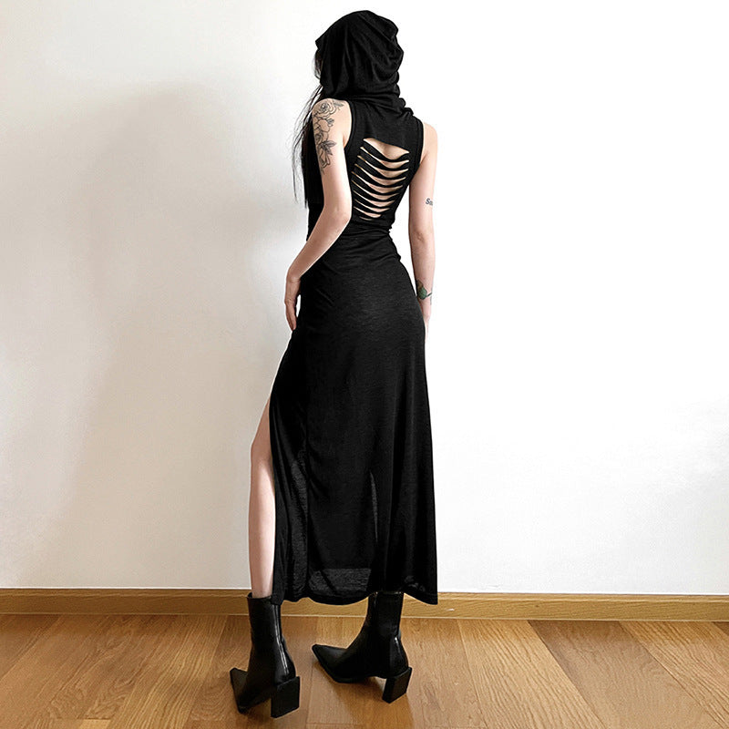 Femme High-Slit Maxi Kleid Drune