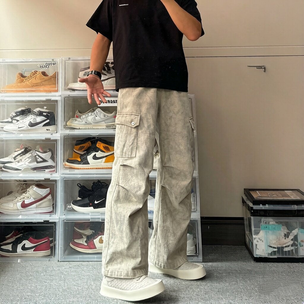 Herren Cargo-Hose mit multifunktionalen Seitentaschen Drune