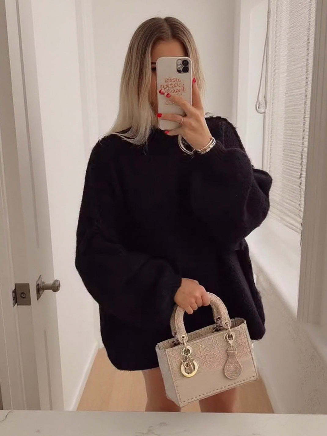 Damen oversized Strickpullover mit gemütlichem Schnitt und modernen Ärmeln Drune
