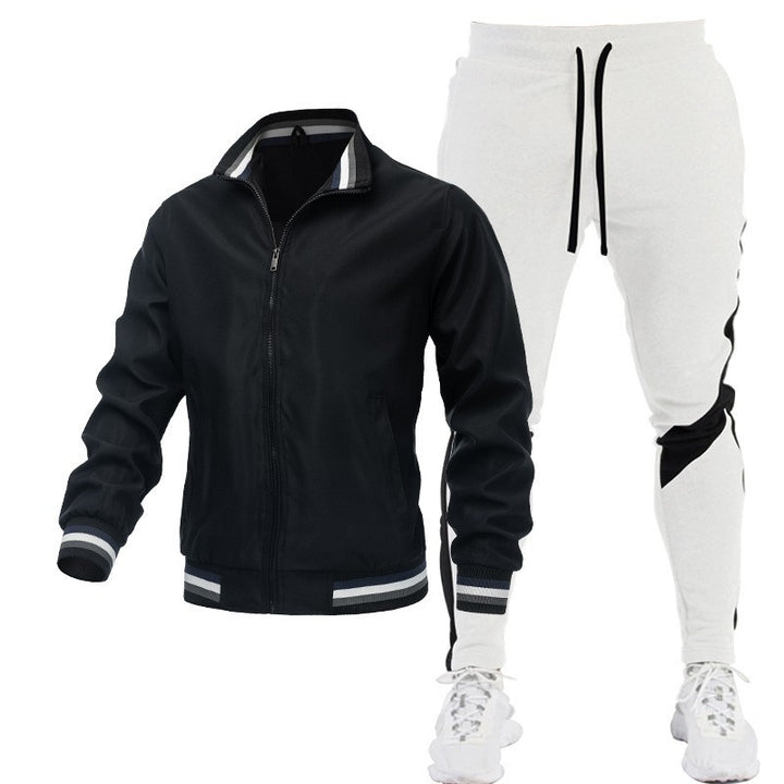Herren Sportliches Trackjacke und Jogginghose Set Drune