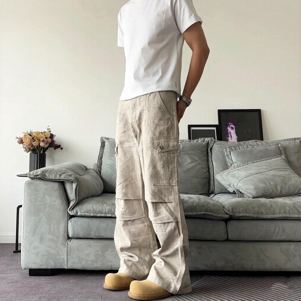 Herren Lässige Cargo-Hose mit praktischen Taschen Drune