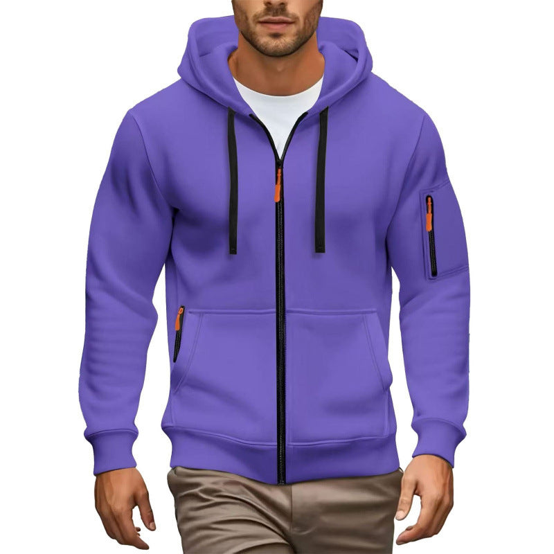 Herren Hochwertiger Zip-Hoodie Drune