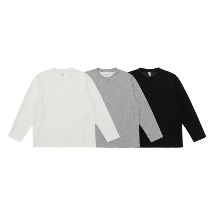 Unisex Oversize‑Sweatshirt mit Raglanärmeln und Teilungsnähten Drune