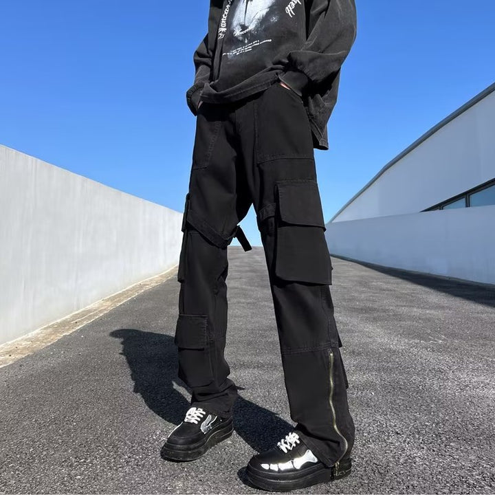 Herren Cargo-Hose mit modernen Zip-Elementen und multifunktionalen Taschen Drune