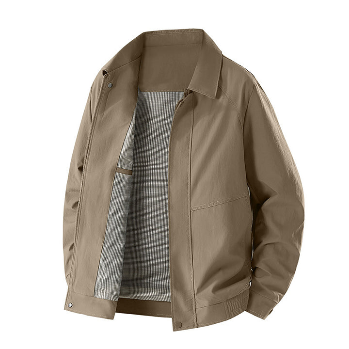 Herren Modische Freizeitjacke mit Innenfutter Drune