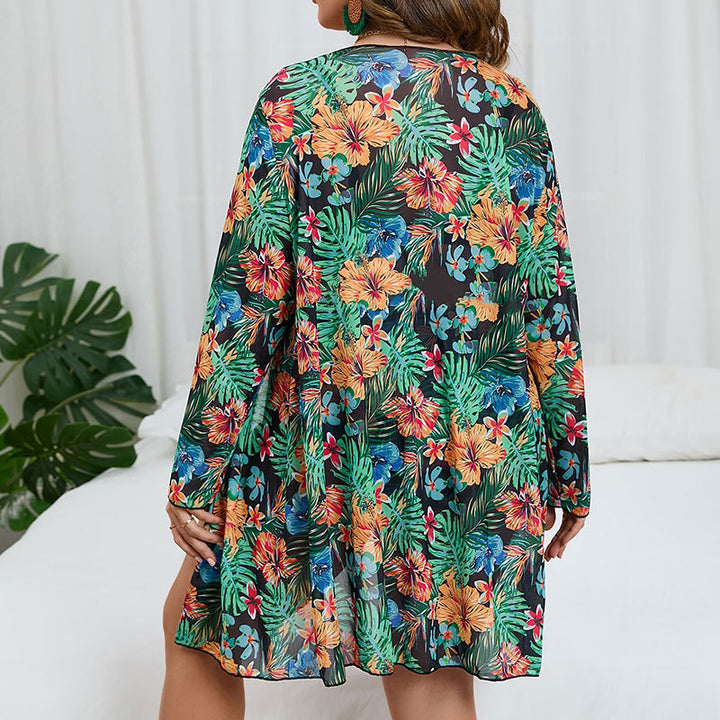 Damen Bikiniset mit floralem Overlayer Drune