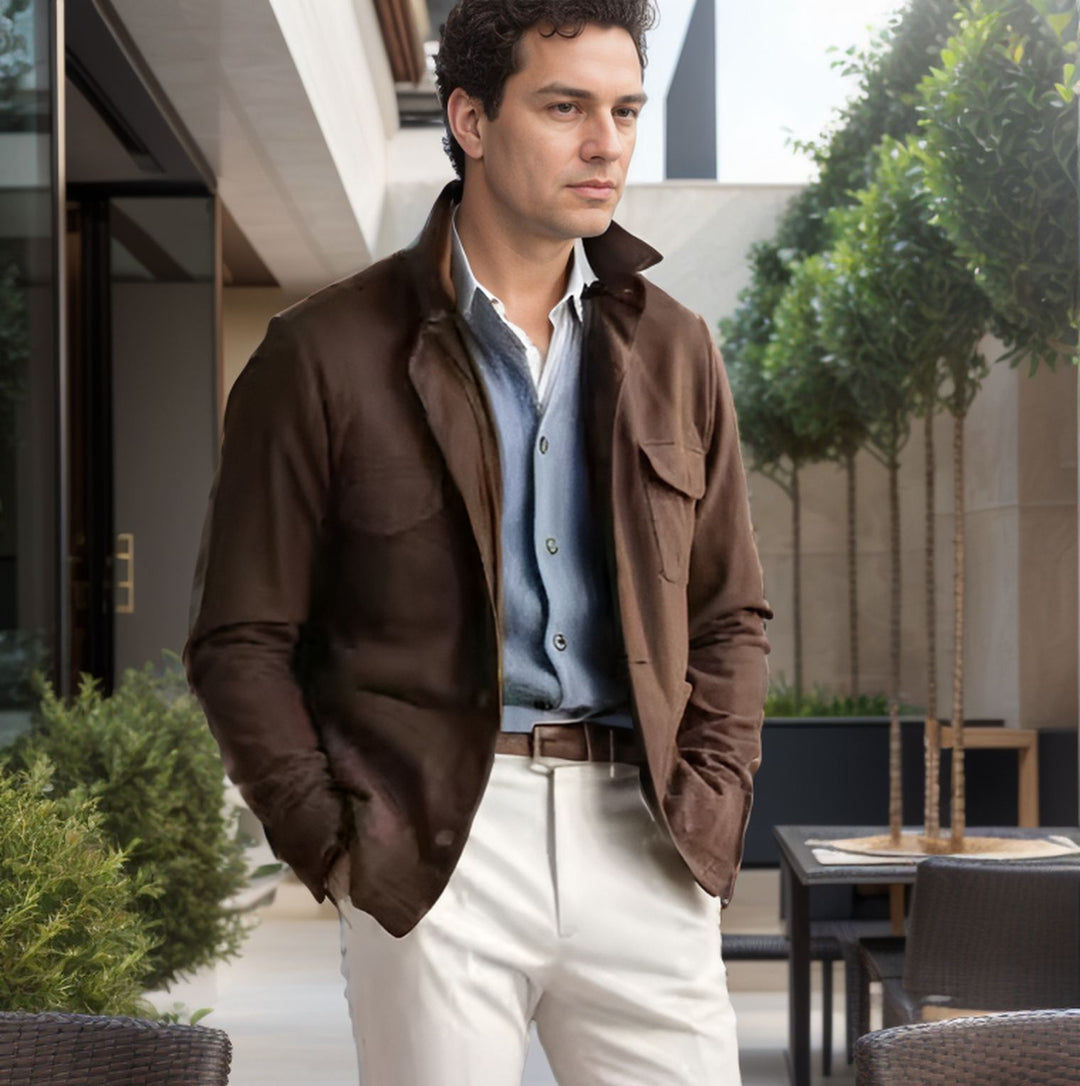 Herren Funktionsjacke mit hochschließendem Kragen und praktischen Taschen Drune