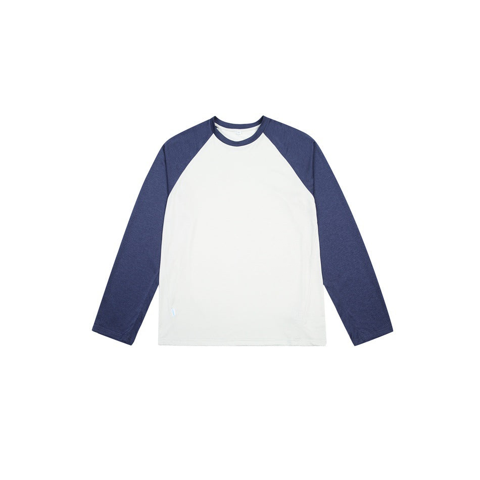 Unisex Raglan-Langarmshirt aus leichter Baumwollmischung mit Waffelstruktur Drune