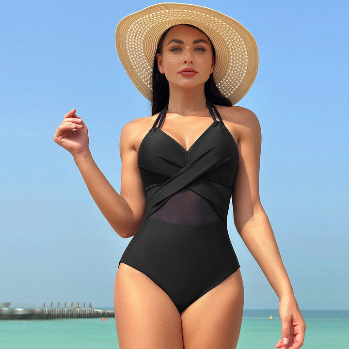 Damen Eleganter Badeanzug mit raffinierten Cut-Outs und verstellbaren Trägern Drune