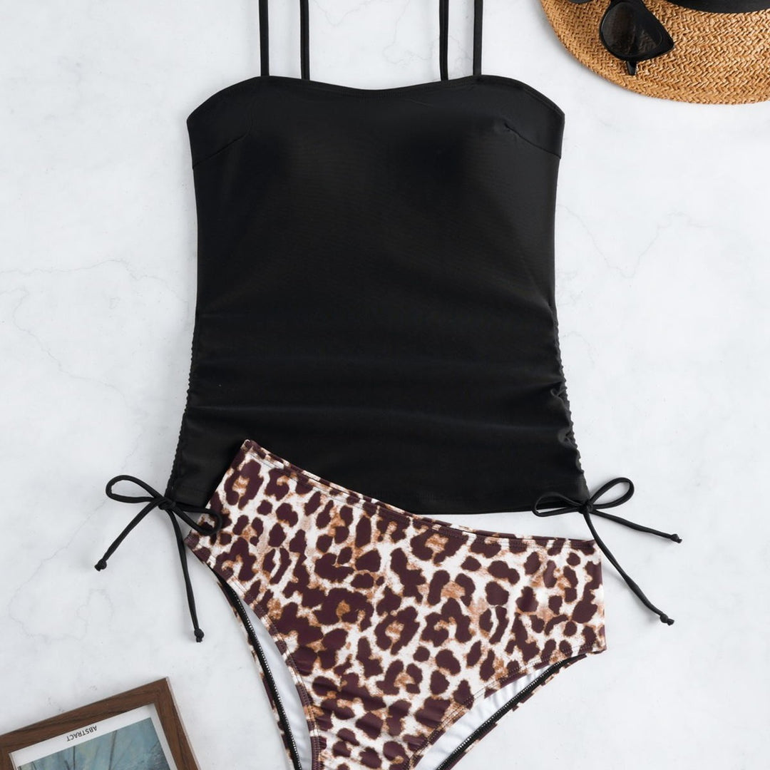 Damen Tankini-Set mit modischen Raffungselementen Drune