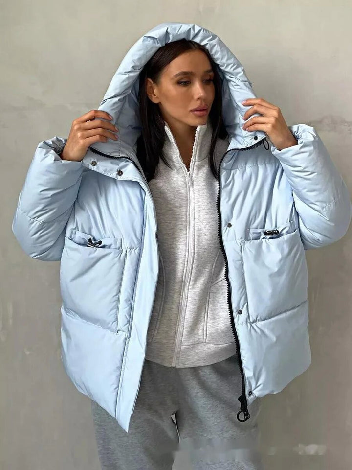 Damen Sportliche Winterjacke mit hohem Kragen und praktischen Taschen Drune