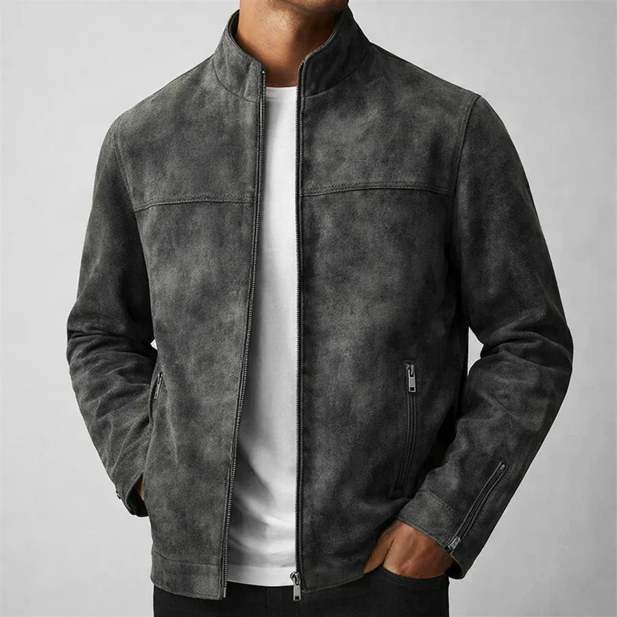 Herren Modische und Bequeme Suede Jacke