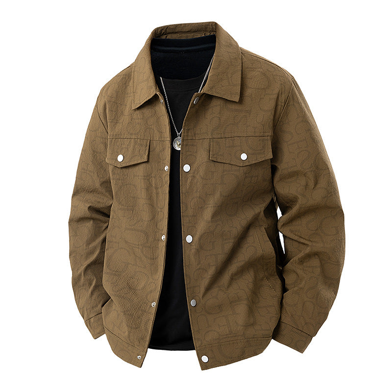 Herren Geprägte Overshirtjacke Drune
