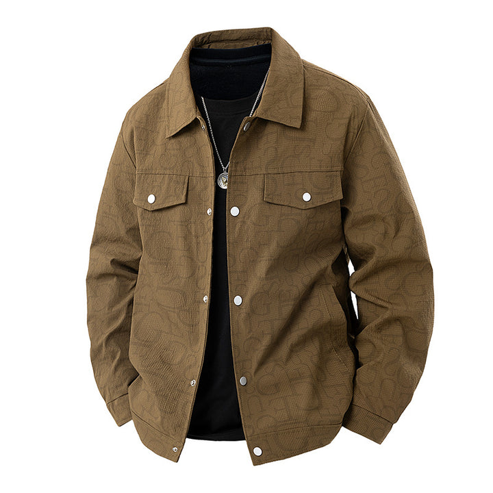 Herren Geprägte Overshirtjacke Drune