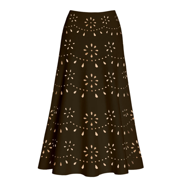Damen Badeanzug und Rock-Set mit floralem Cut-Out Design Drune