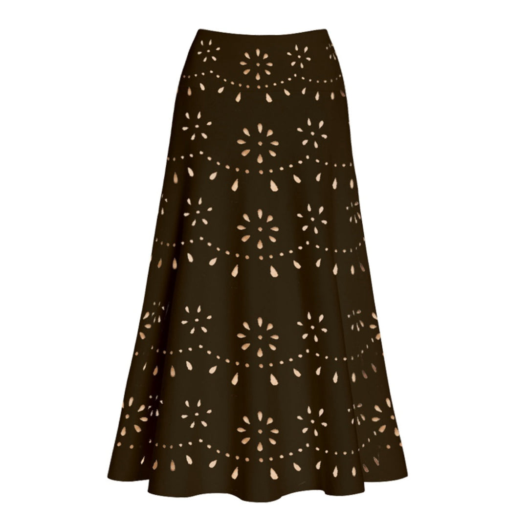 Damen Badeanzug und Rock-Set mit floralem Cut-Out Design Drune