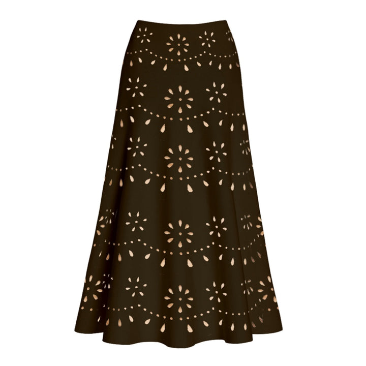 Damen Badeanzug und Rock-Set mit floralem Cut-Out Design Drune