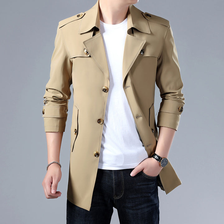 Herren Modische und elegante Trenchcoatjacke Drune