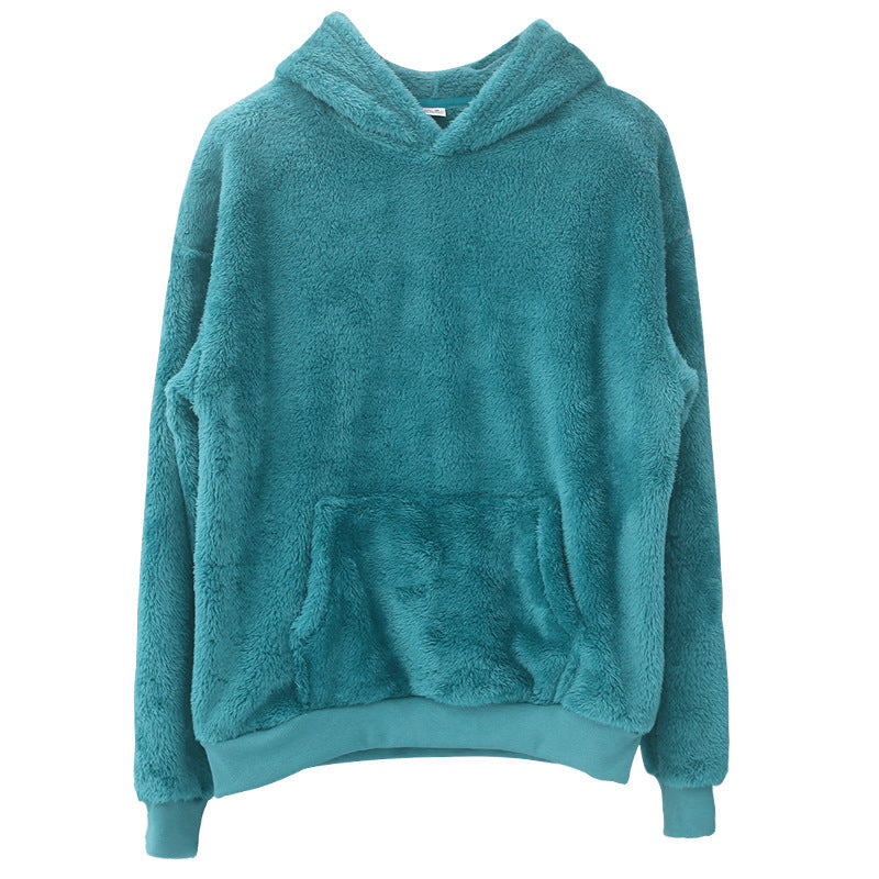 Damen Kuscheliger Hoodie mit Kängurutasche Drune