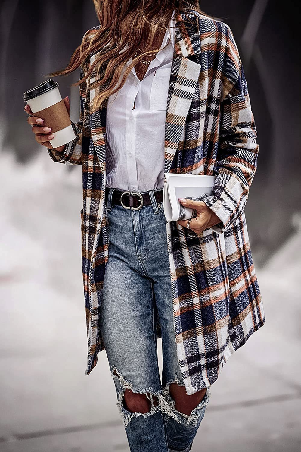 Damen Oversized Karottenjacke im lässigen Business-Look Drune