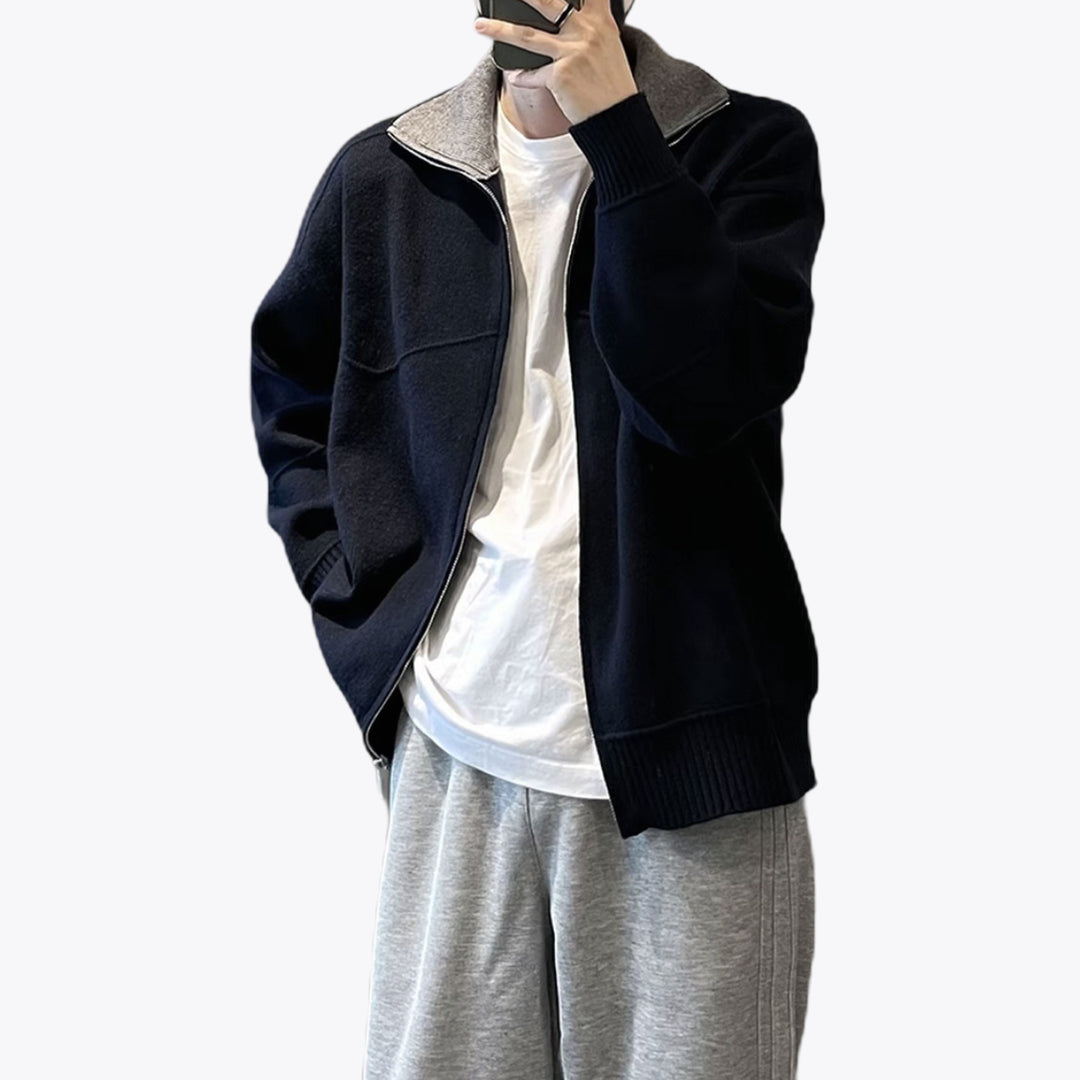 Herren Sportliche und modische Strickjacke Drune