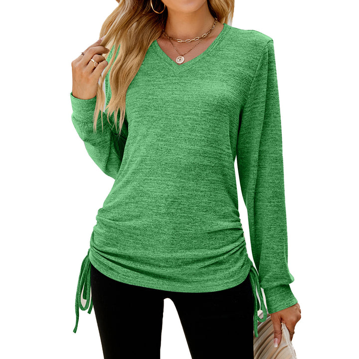 Damen Langarmshirt mit verstellbarem Bund Drune