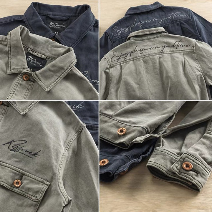 Herren strapazierfähige Utility-Jacke mit praktischen Taschen und modernem Design Drune