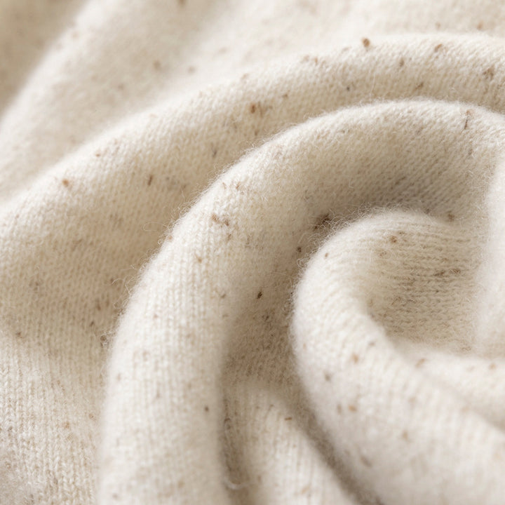 Damen Feiner Stehkragen-Pullover aus Kaschmir-Mix mit gerippten Abschlüssen Drune