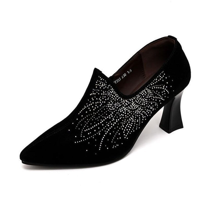 Damen Elegante Stiefeletten mit Glitzerverzierungen Drune