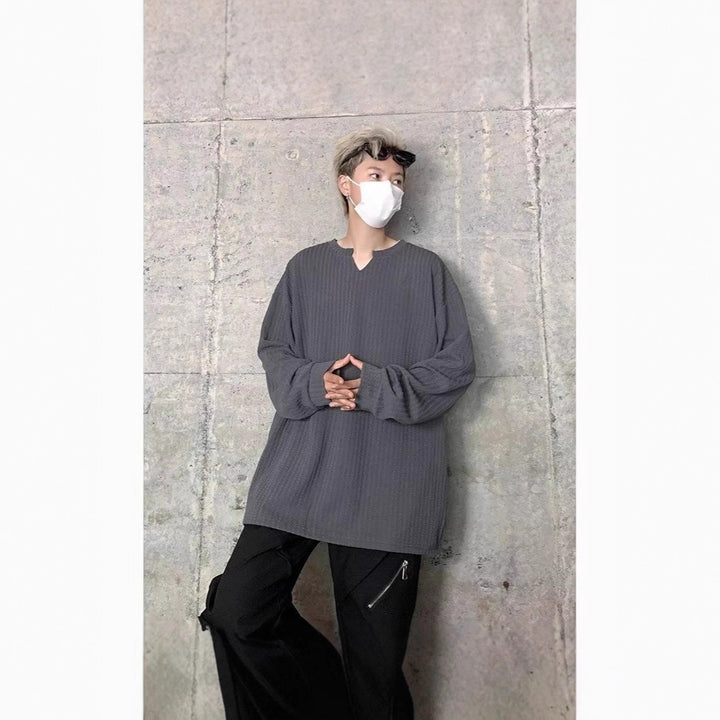 Damen Hochwertiges Sweatshirt mit Struktur Drune