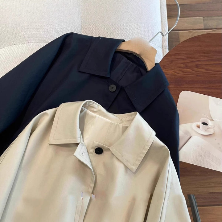 Damen Modische Übergangsjacke mit schickem Schnitt Drune