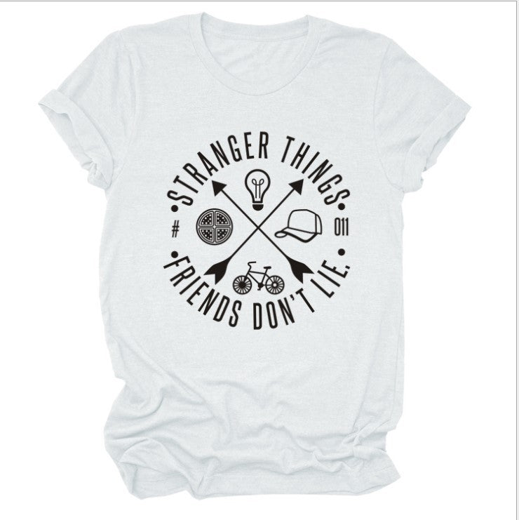 Damen Grafik T-Shirt mit Stranger Things Motiv Drune