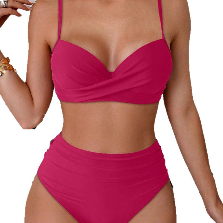 Damen Bikini-Set mit gepolstertem Oberteil und dekorativem Stern-Detail Drune