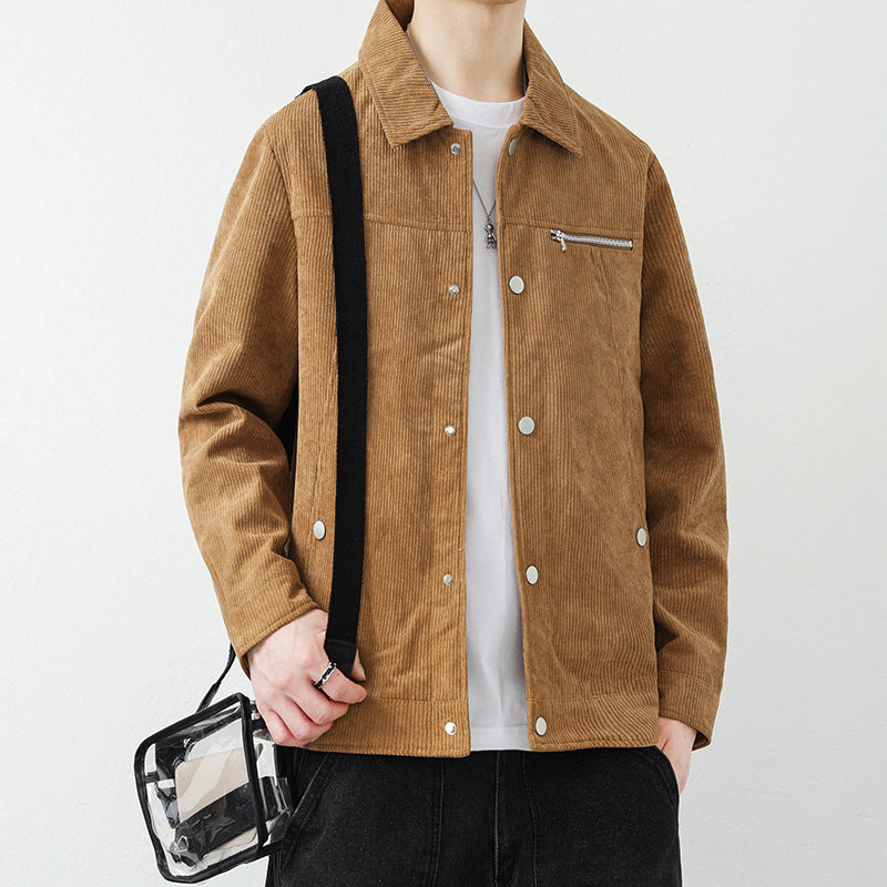 Herren Modische Cordjacke Drune