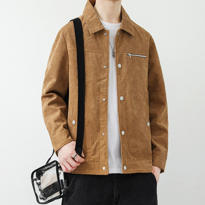 Herren Modische Cordjacke Drune