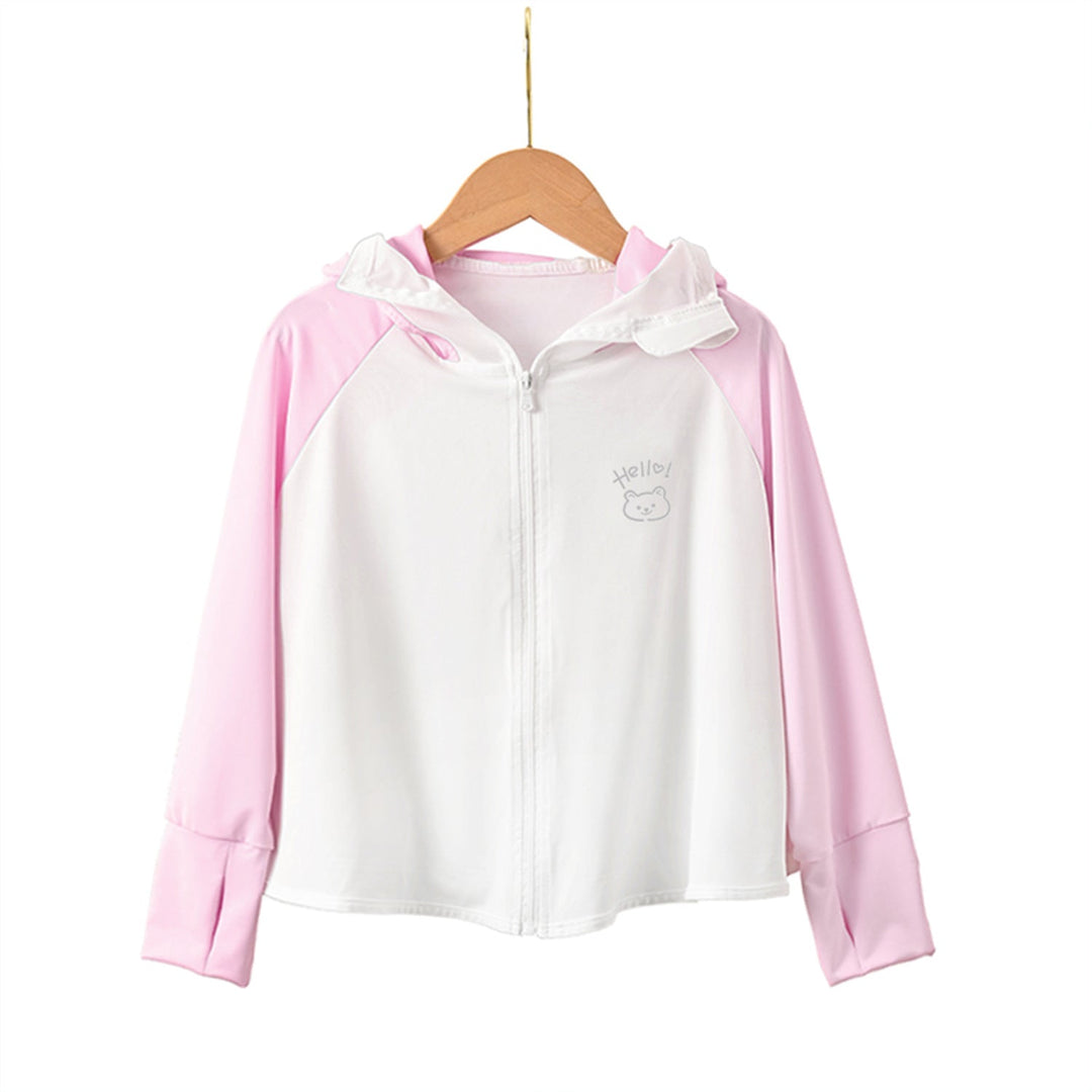 Damen Sportjacke mit funktionalem UV-Schutz und Kapuze Drune