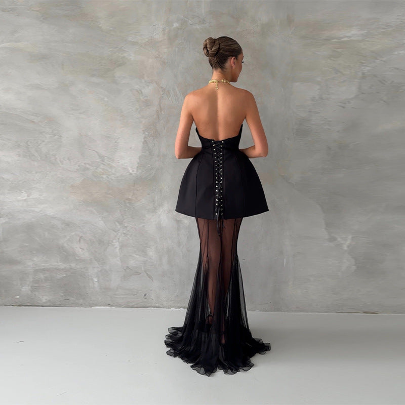 Damen Cocktailkleid mit schmaler Silhouette und ausgestelltem Rock Drune