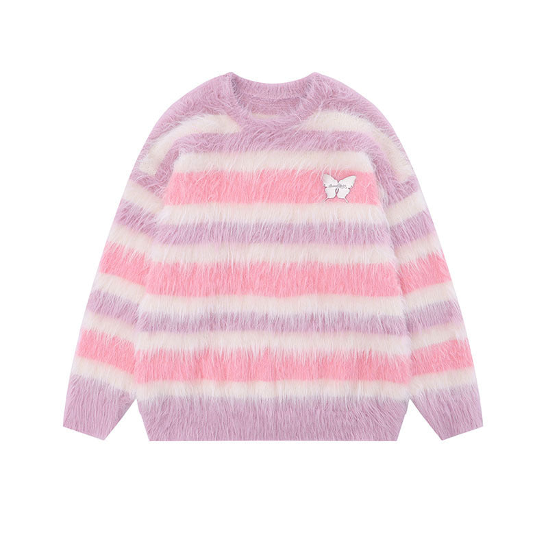 Damen Modischer Strickpullover mit tierischem Motiv Drune