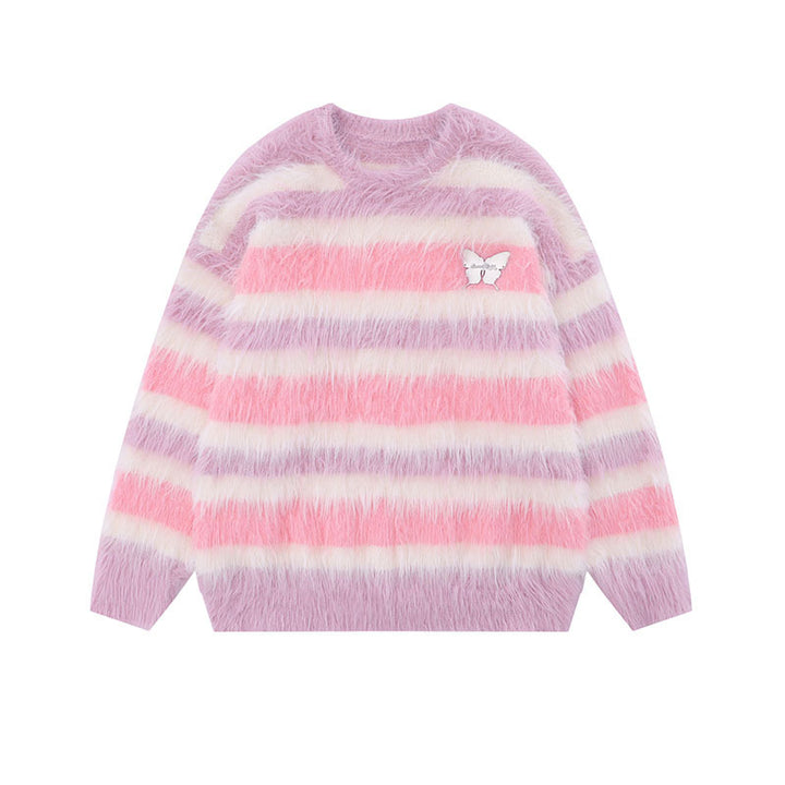 Damen Modischer Strickpullover mit tierischem Motiv Drune